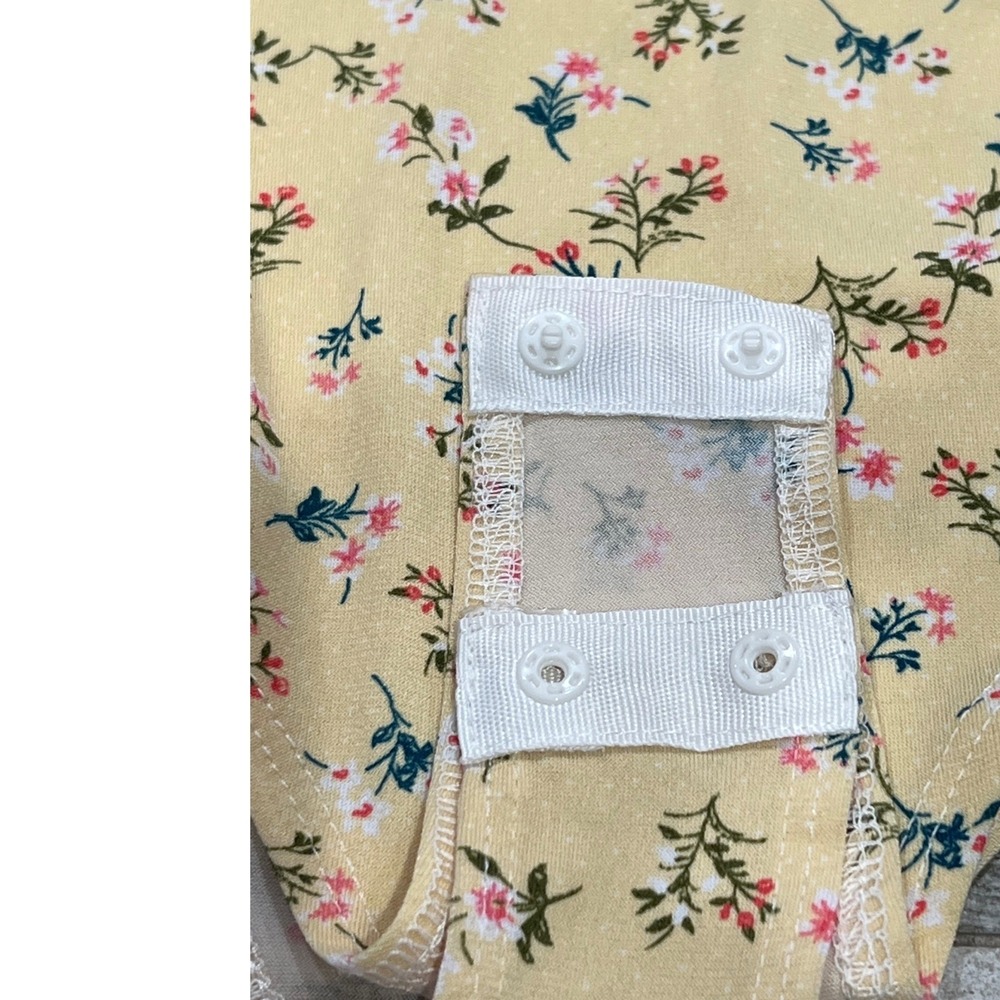 BCBG Generation Flower Yellow Bodysuit - Picture 9 of 9